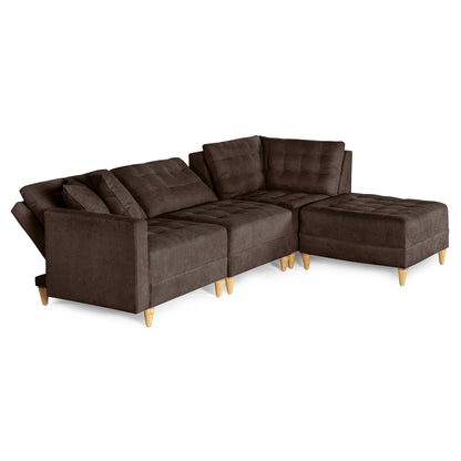 Sala Modular Godric de 4 modulos Color Chocolate