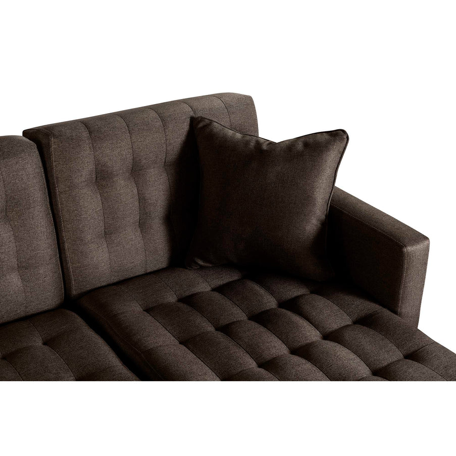 Sala Modular Doble Chaise Marietta Color Chocolate