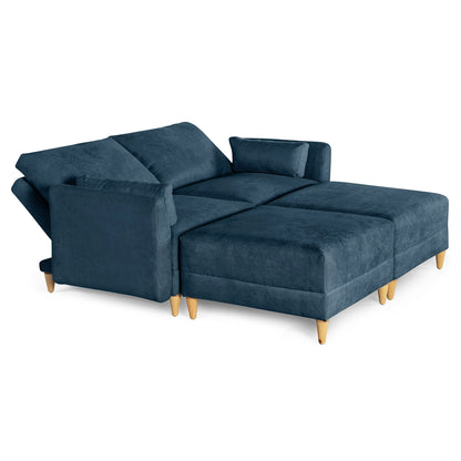 Sala modular Everyn 4 modulos Color Azul