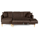 Sala Modular Doble Chaise Marietta Color Chocolate