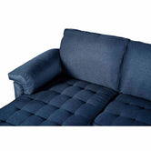 Sala Modular Doble Chaise Salazar Color Azul