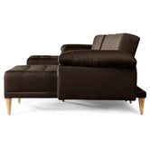 Sala Modular Doble Chaise Barker Color Chocolate