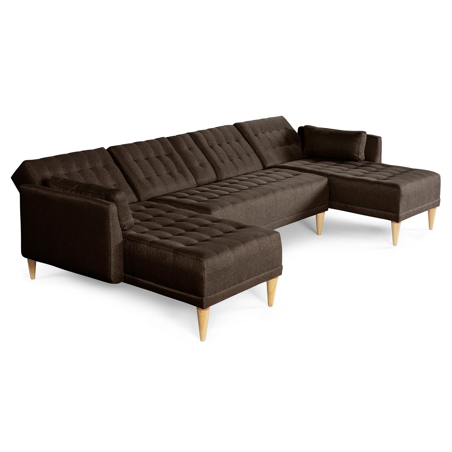 Sala Modular Doble Chaise Boyd Color Chocolate