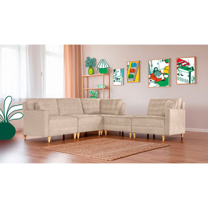 Sala Modular Godric de 5 modulos Color Arena