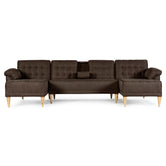 Sala Modular Doble Chaise Barker Color Chocolate