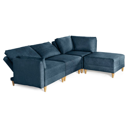 Sala modular Everyn 4 modulos Color Azul