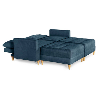 Sala Modular Godric de 4 modulos Color Azul