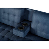 Sala Modular Doble Chaise Barker Color Azul