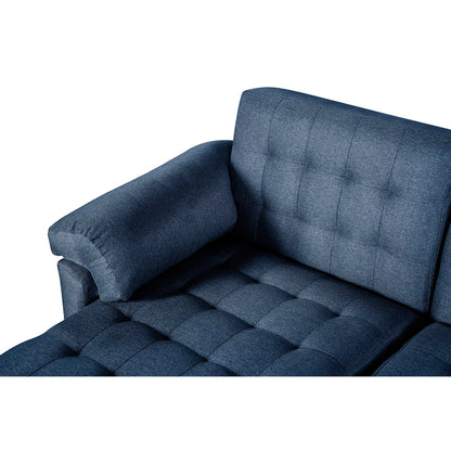Sala Modular Doble Chaise Barker Color Azul