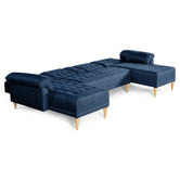 Sala Modular Doble Chaise Barker Color Azul