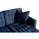 Sala Modular Doble Chaise Marietta Color Azul