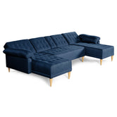 Sala Modular Doble Chaise Barker Color Azul