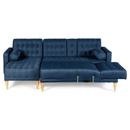 Sala Modular Doble Chaise Brandon Azul