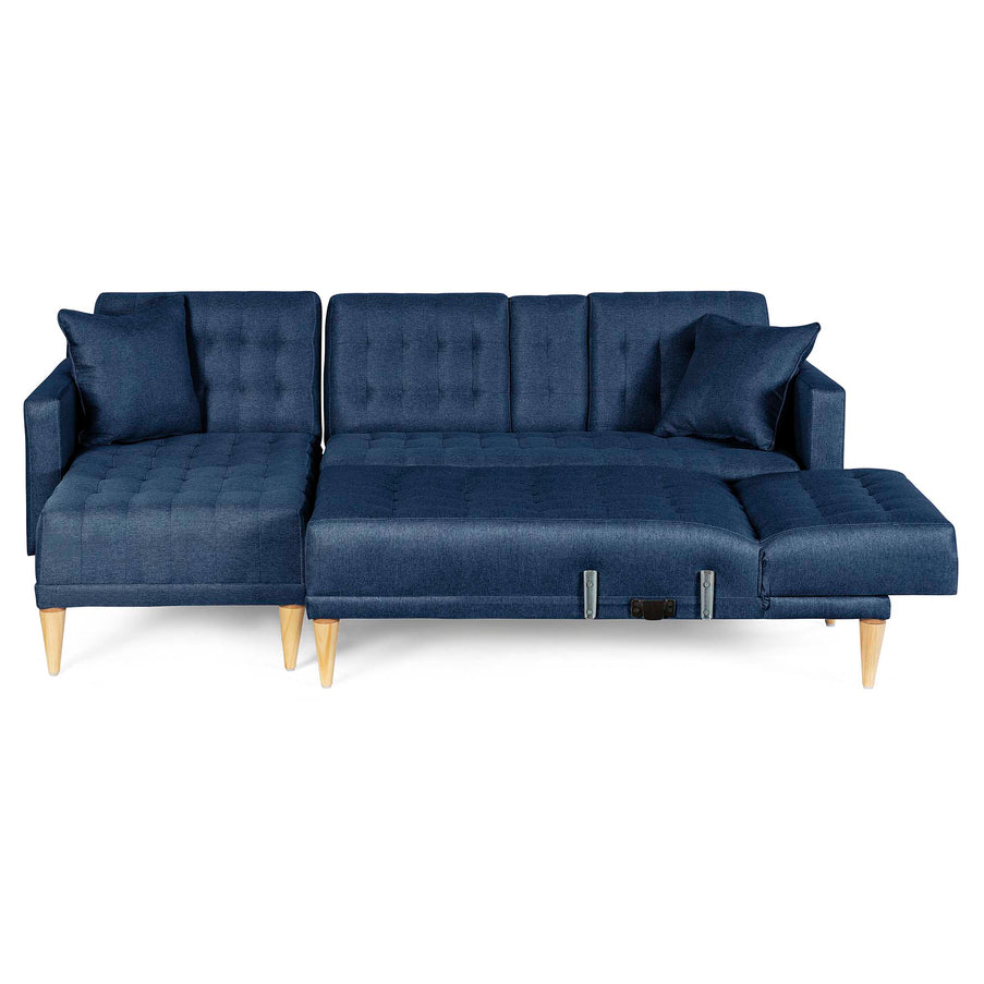Sala Modular Doble Chaise Marietta Color Azul