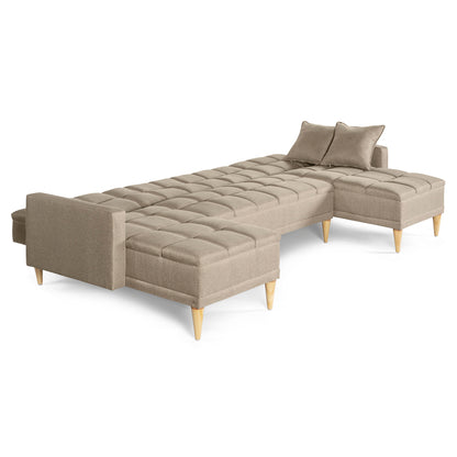 Sala Modular Doble Chaise Travis Color Arena