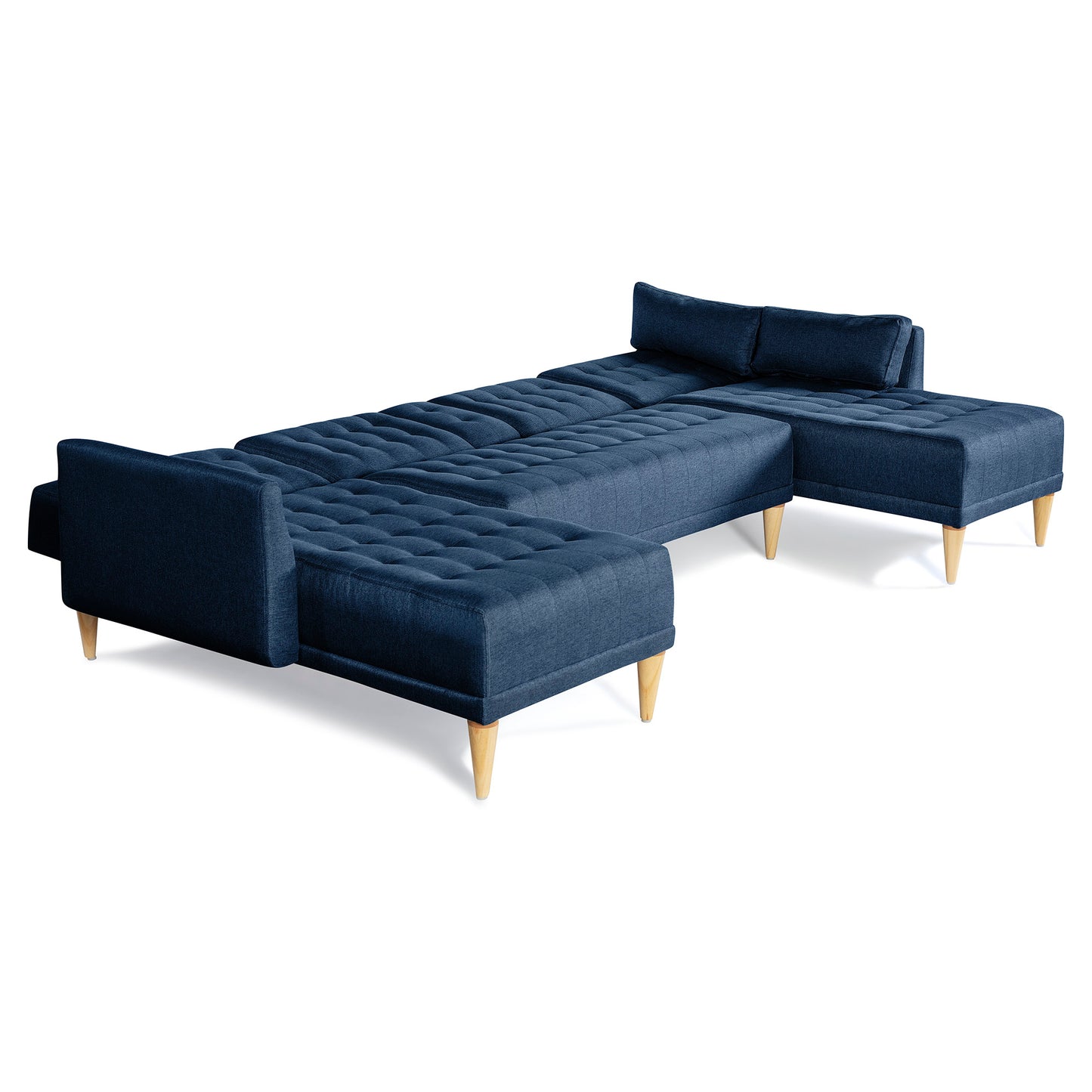 Sala Modular Doble Chaise Boyd Color Azul