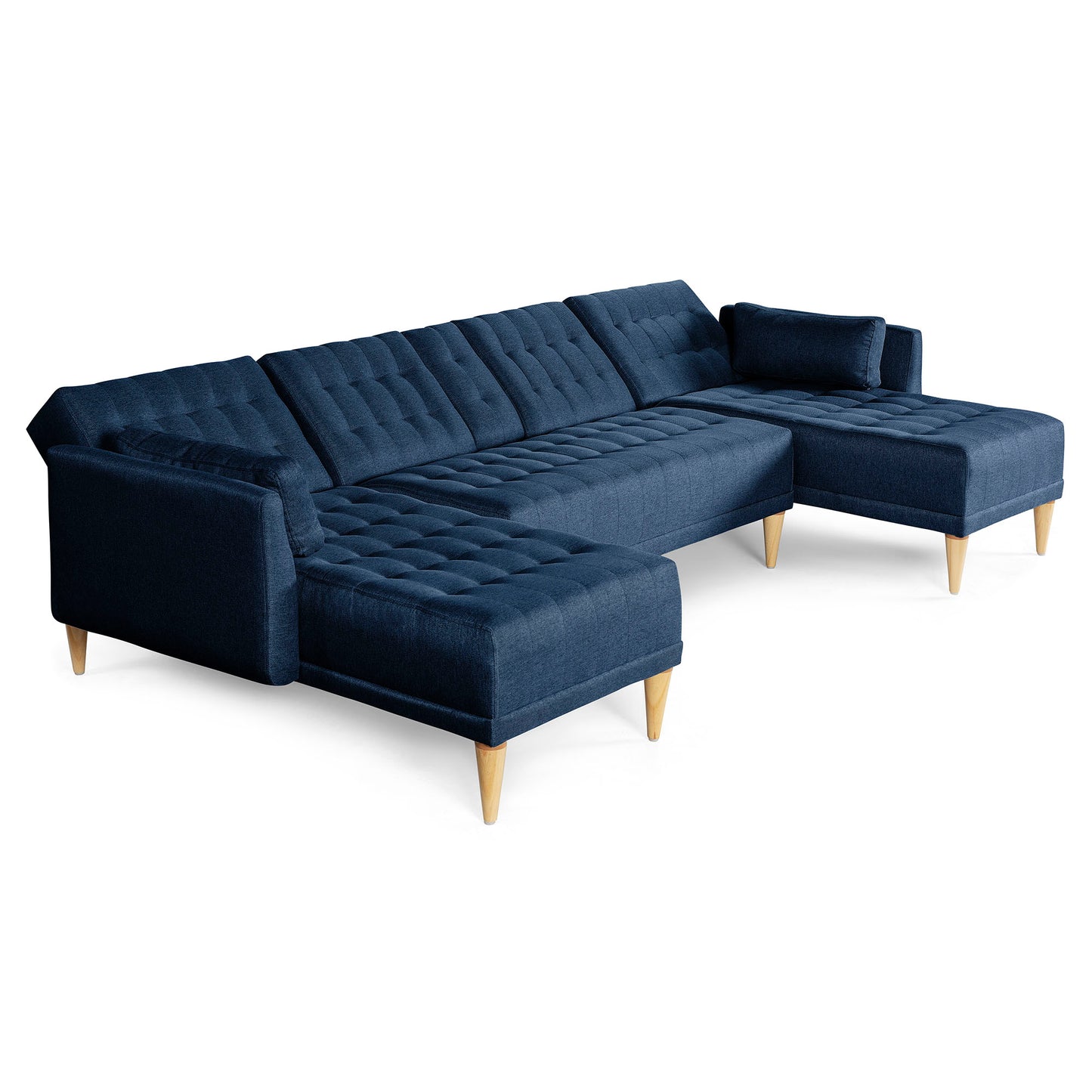 Sala Modular Doble Chaise Boyd Color Azul