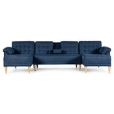 Sala Modular Doble Chaise Barker Color Azul