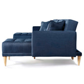 Sala Modular Doble Chaise Marietta Color Azul