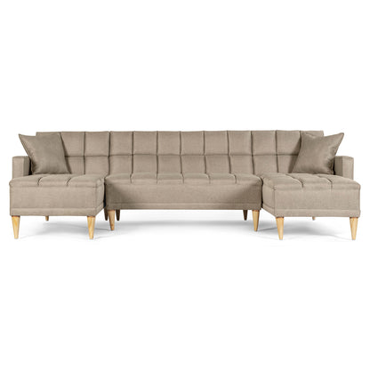 Sala Modular Doble Chaise Travis Color Arena