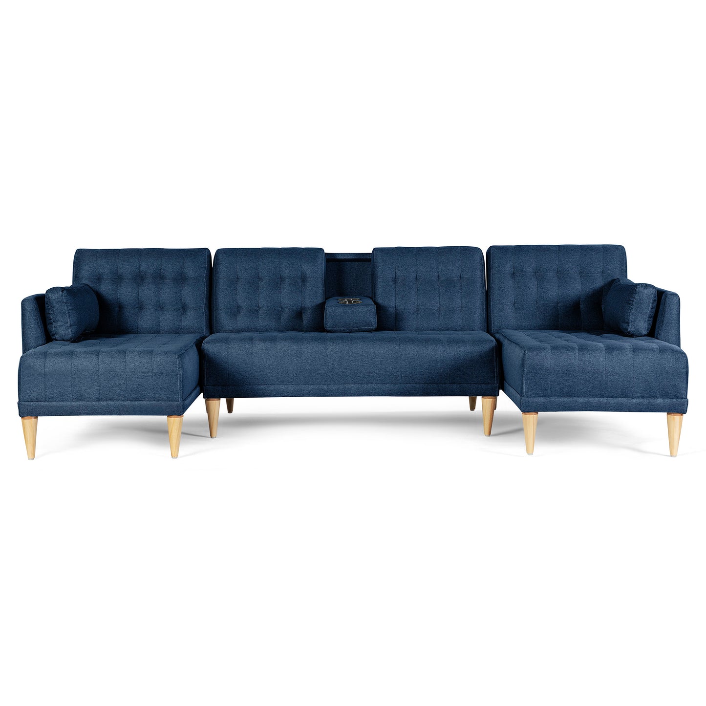 Sala Modular Doble Chaise Boyd Color Azul