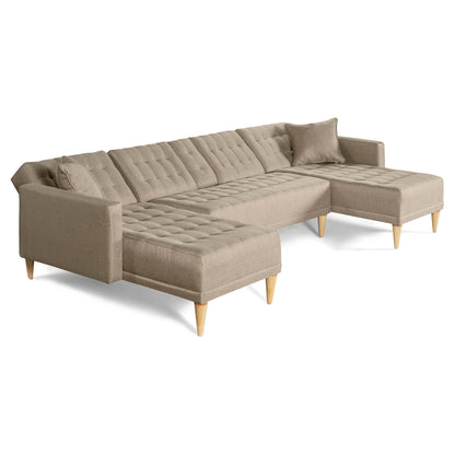 Sala Modular Doble Chaise Marietta Color Arena
