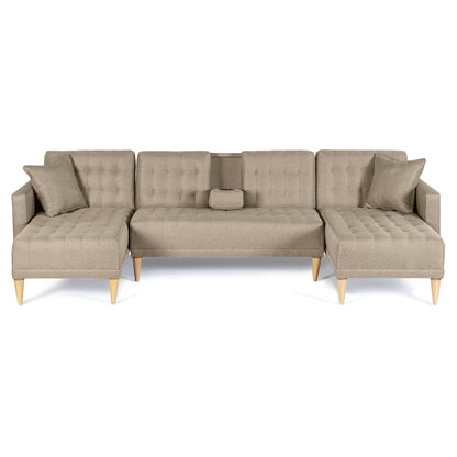Sala Modular Doble Chaise Marietta Color Arena