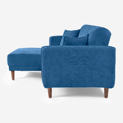 Sofá Cama + Taburete Avocata Color Azul