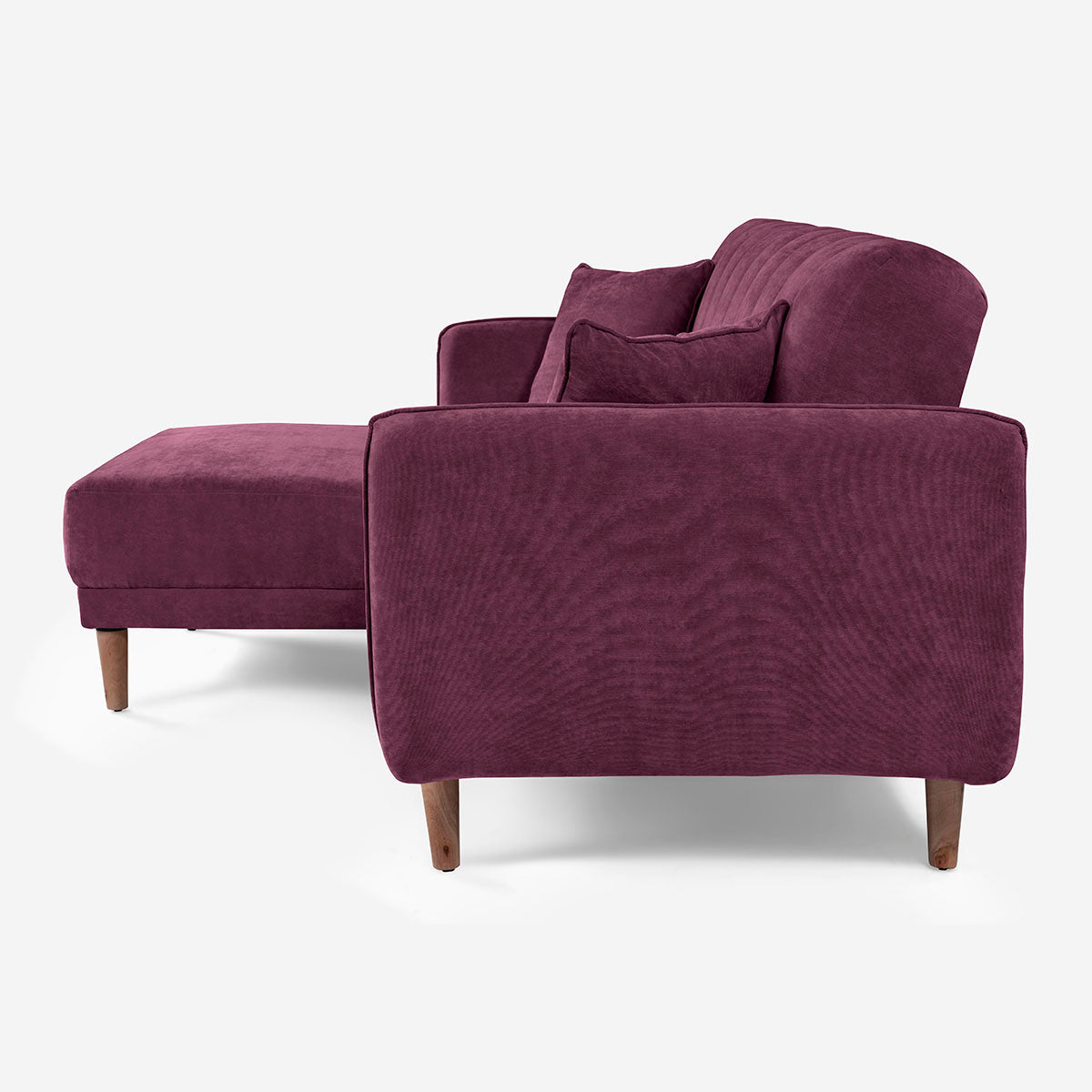 Sofá Cama + Taburete Avocata Color Morado