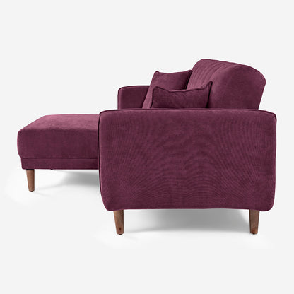 Sofá Cama + Taburete Avocata Color Morado