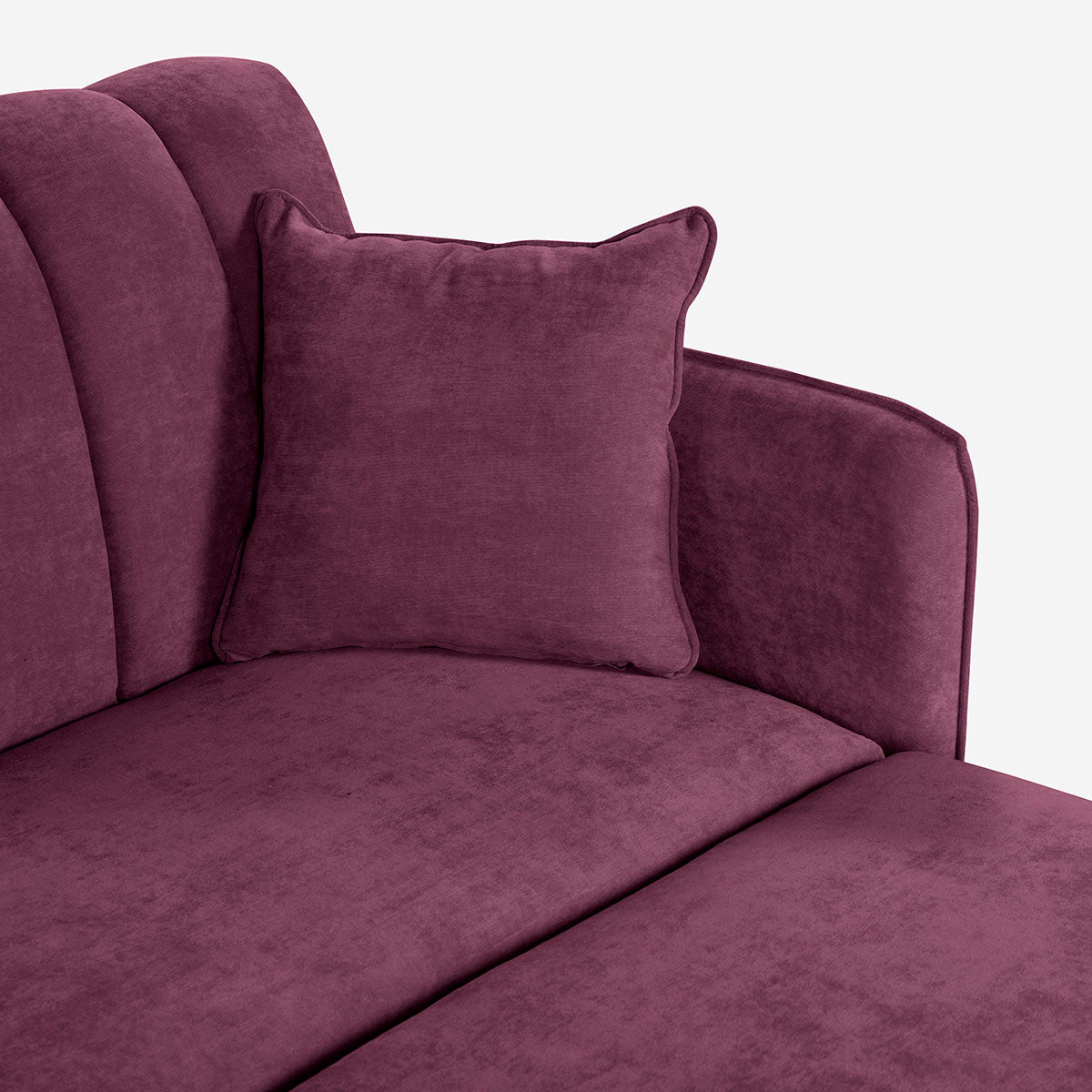 Sofá Cama + Taburete Avocata Color Morado