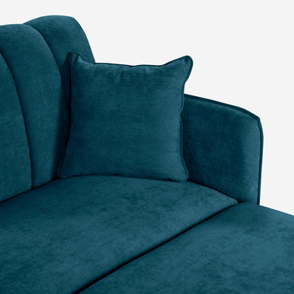 Sofá Cama + Taburete Avocata Color Olivo