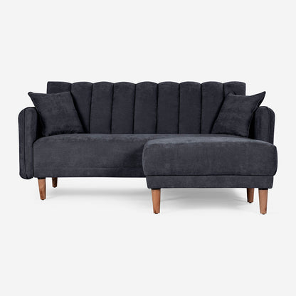 Sofá Cama + Taburete Avocata Gris Oxford