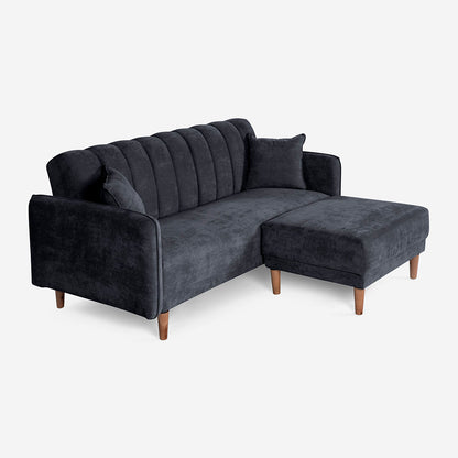 Sofá Cama + Taburete Avocata Gris Oxford