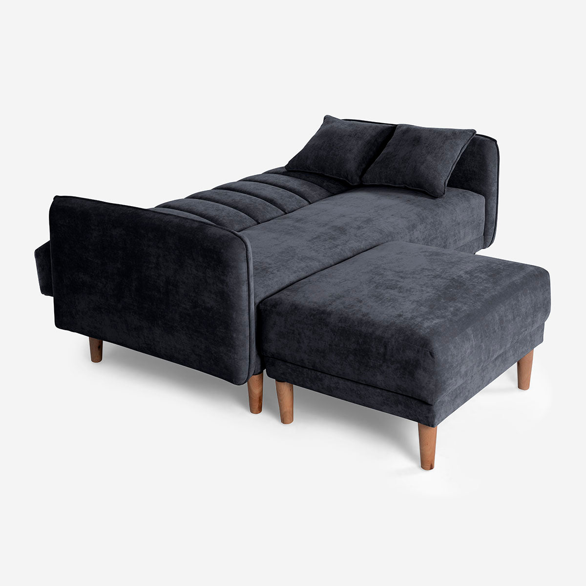 Sofá Cama + Taburete Avocata Gris Oxford