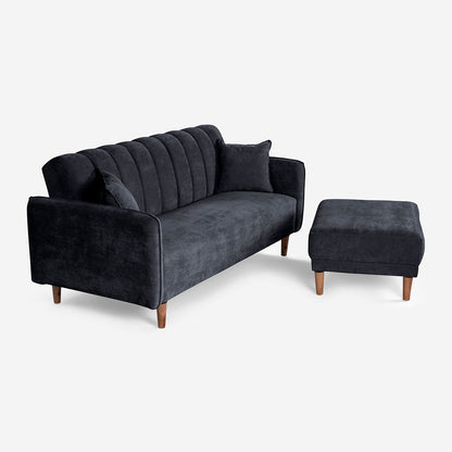 Sofá Cama + Taburete Avocata Gris Oxford