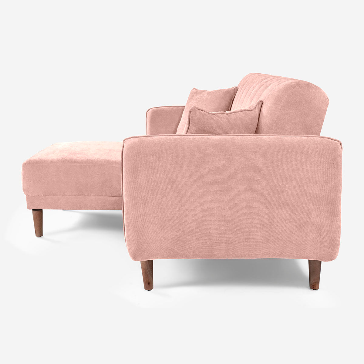 Sofá Cama + Taburete Avocata Color Rosa