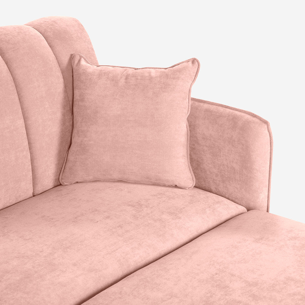 Sofá Cama + Taburete Avocata Color Rosa
