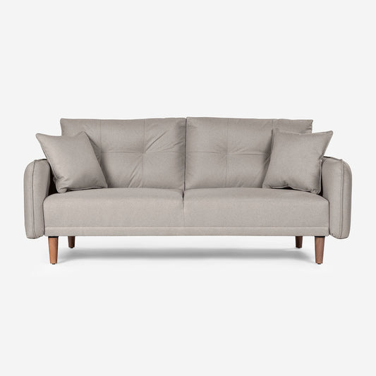 Sofá Cama Brokman Color Gris Claro
