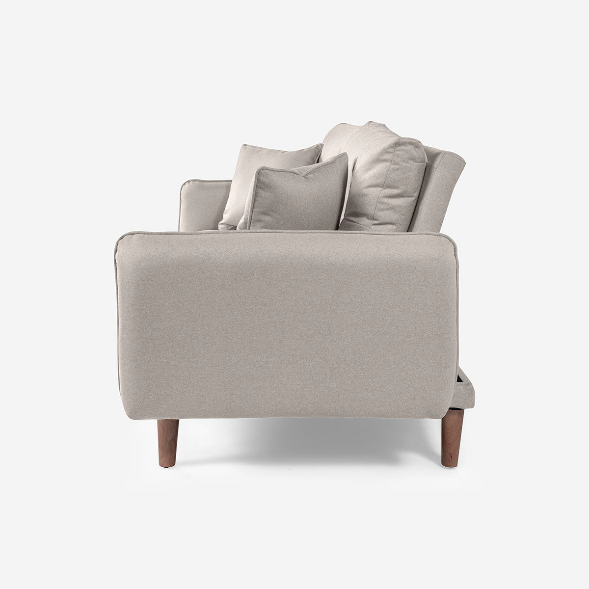 Sofá Cama Brokman Color Gris Claro
