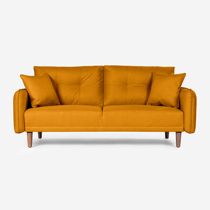 Sofá Cama Brokman Color Mostaza