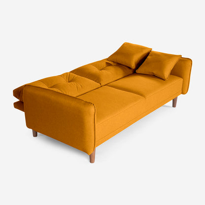 Sofá Cama Brokman Color Mostaza