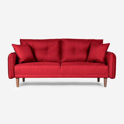 Sofá Cama Brokman Color Rojo
