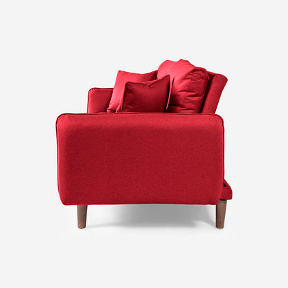 Sofá Cama Brokman Color Rojo