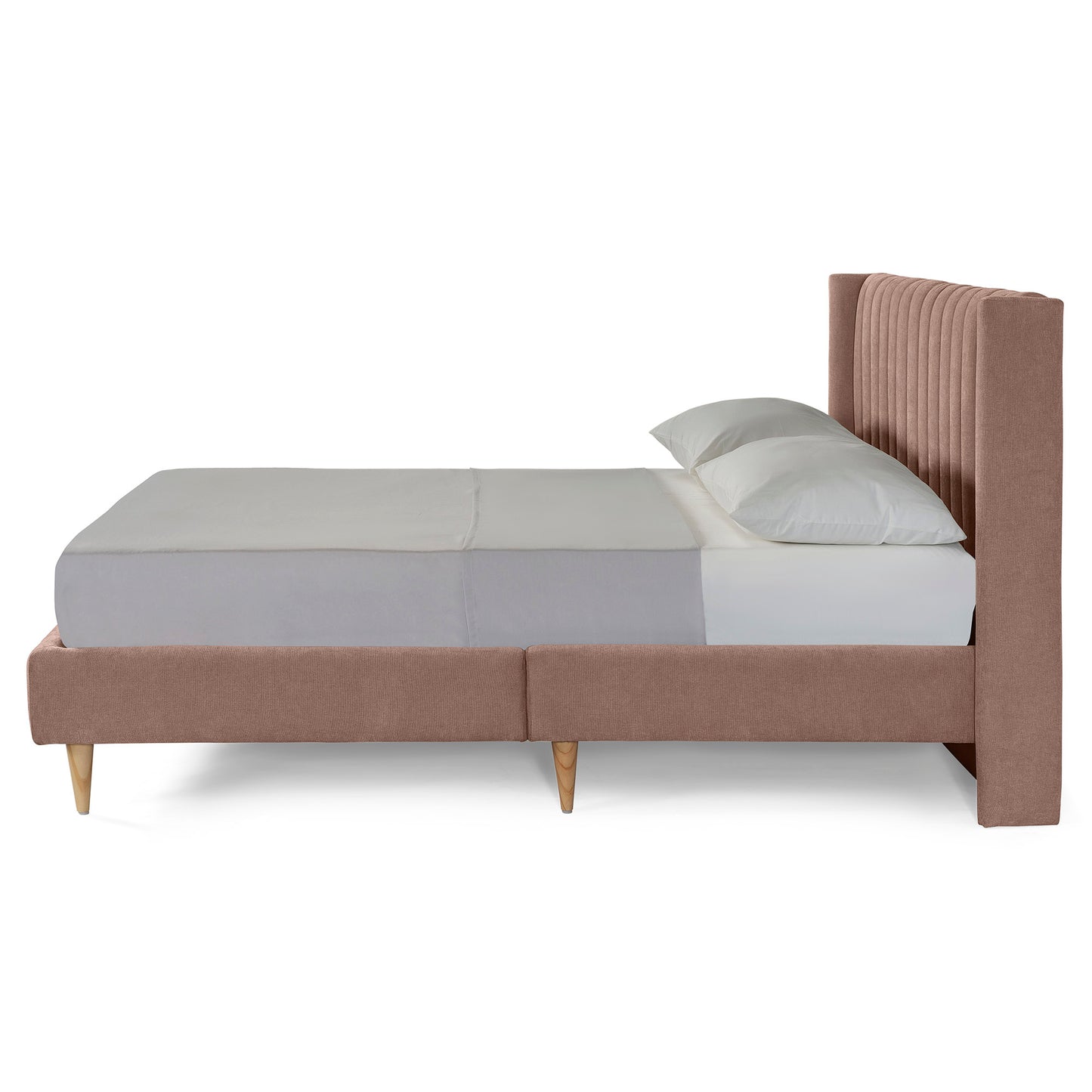 Base de Cama Matrimonial Bruma Palo de Rosa