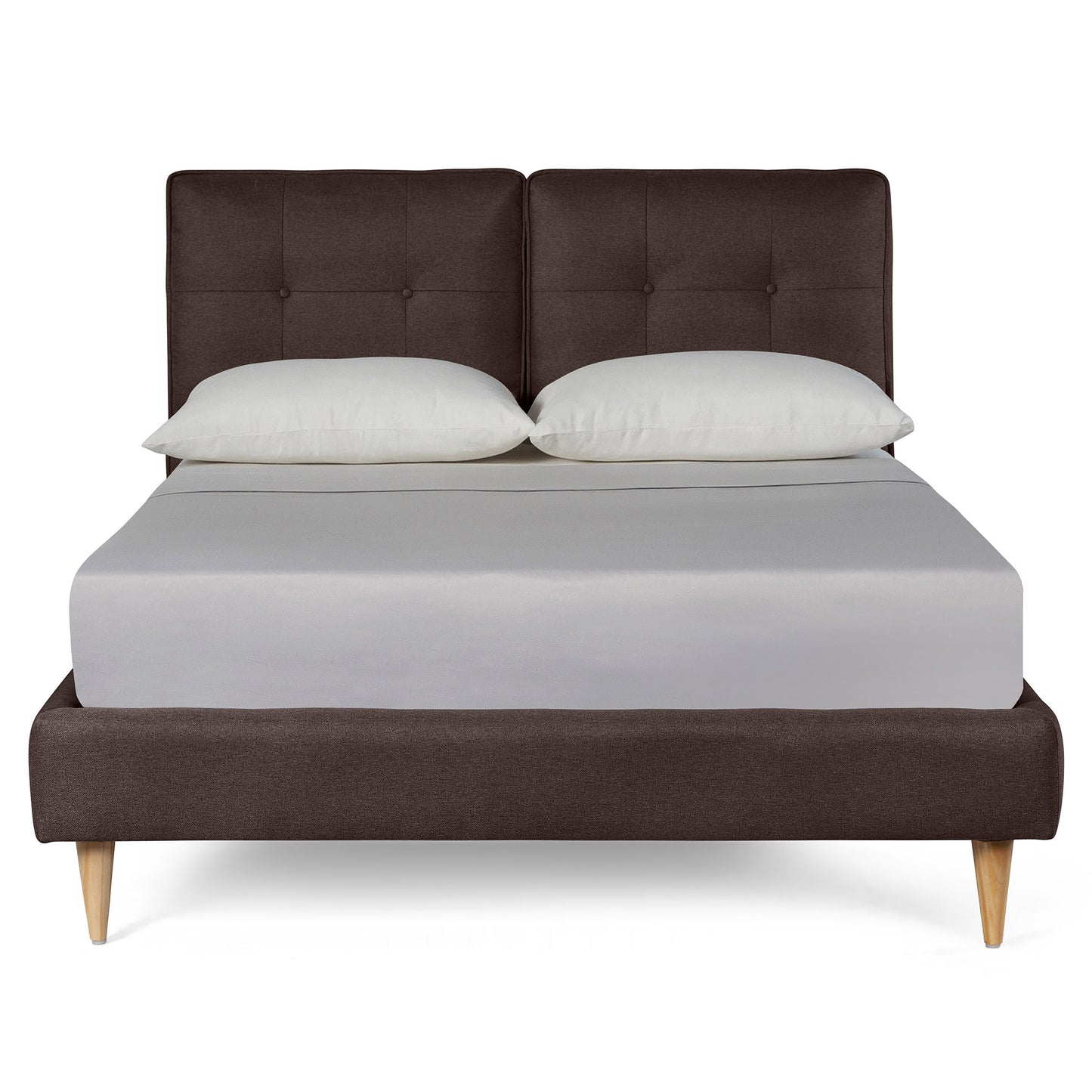 Base de Cama Matrimonial Samna color Chocolate