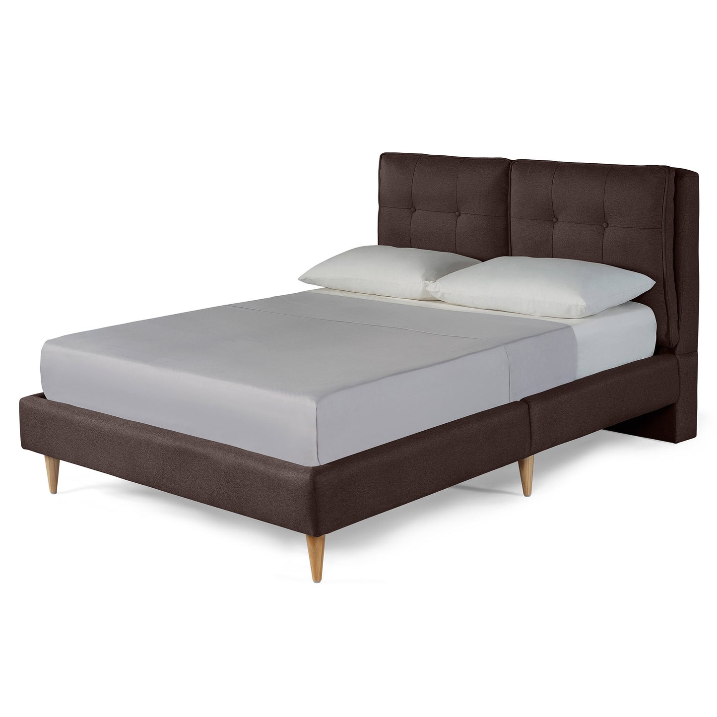 Base de Cama Matrimonial Samna color Chocolate
