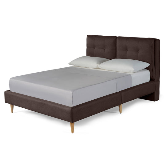 Base de Cama Matrimonial Samna Chocolate | Makora