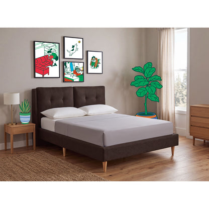 Base de Cama Matrimonial Samna color Chocolate