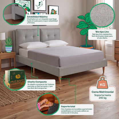 Base de Cama Matrimonial Samna